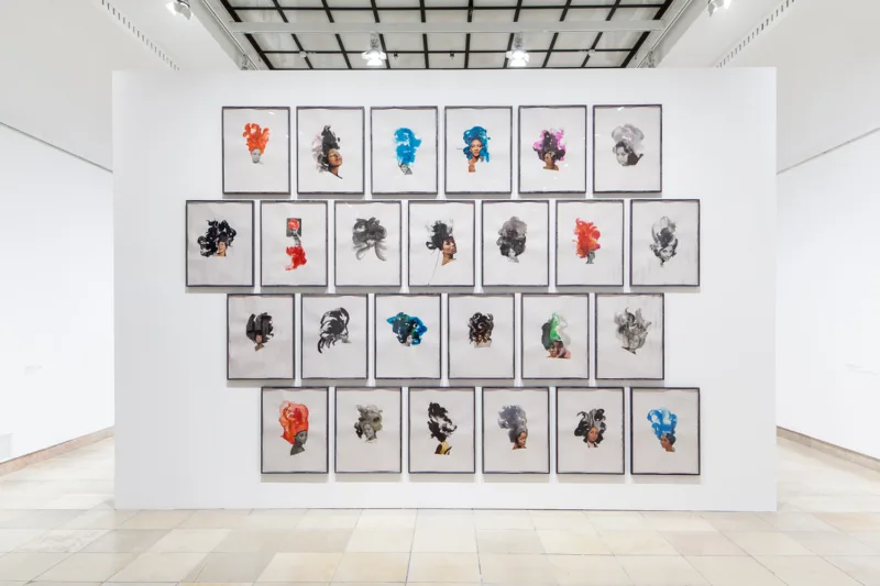 Lorna Simpson, Installation view Haus der Kunst, 2013 Photo: Maximilian Geuter