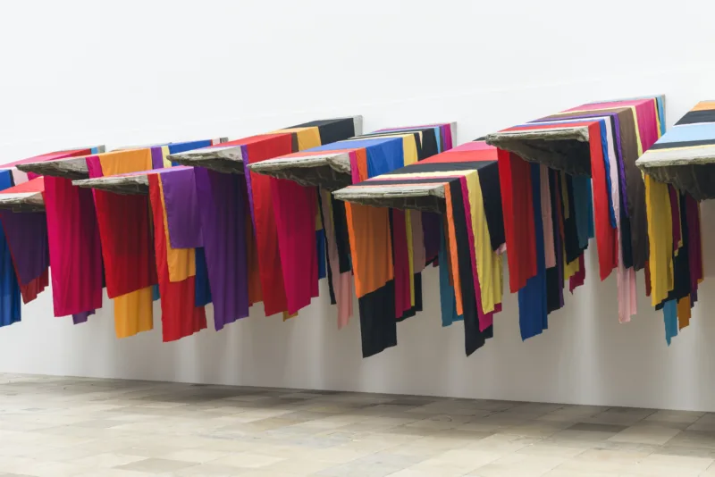 Phyllida Barlow. frontier, Installationsansicht, Haus der Kunst, 2021, Foto: Maximilian Geuter