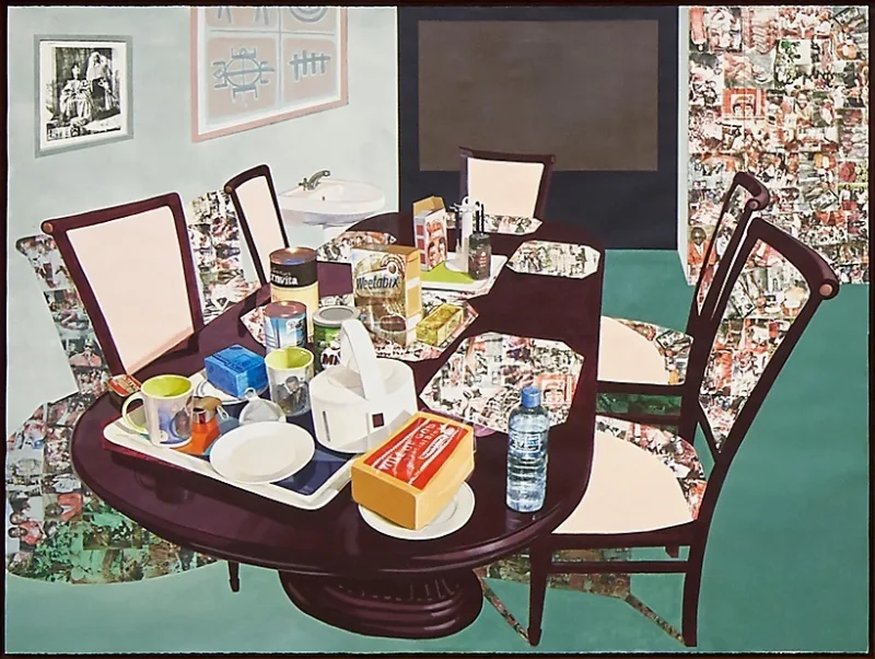 Njideka Akunyili Crosby, Teatime In New Haven, 2016, Photo: Connolly Weber Photography