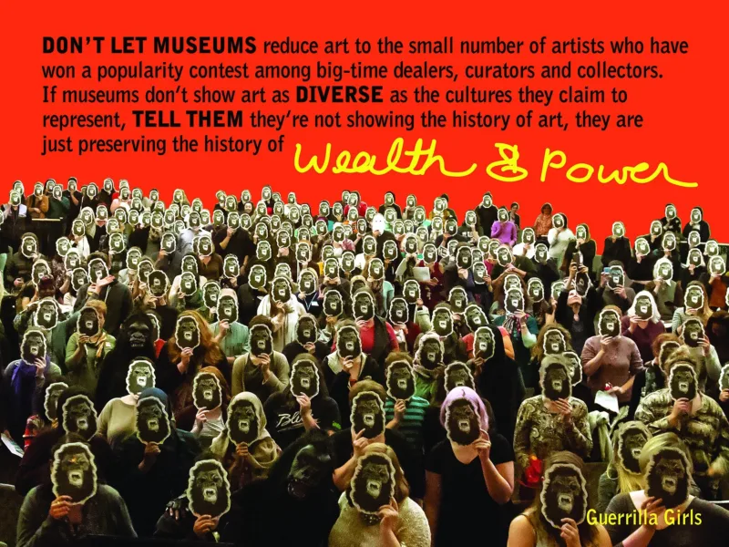 Guerilla Girls, Wealth & Power, 2016, Copyright © Guerrilla Girls, courtesy of guerrillagirls.com