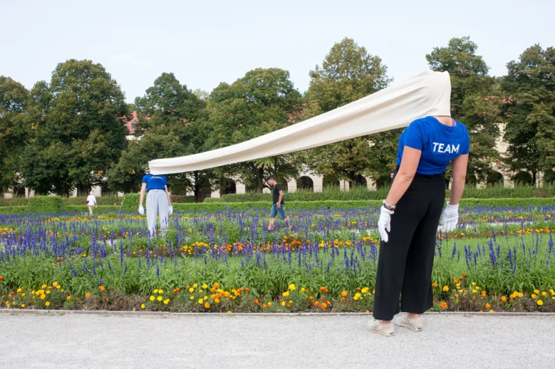 Franz Erhard Walther. Shifting Perspectives, Activation Erster Werksatz, 1963-1969, Munich 2020, Photo: Julia Krüger © VG Bild-Kunst, Bonn 2020