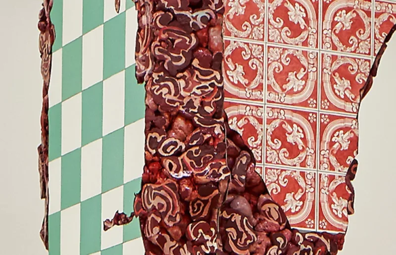 Adriana Varejão, Linda da Lapa, 2005, detail. Exhibition view. Interiorities (2020), Haus der Kunst, Connolly Weber Photography