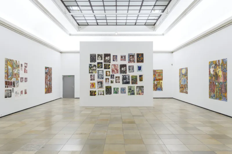 Felix Brenner, Andreas Maus, Kar Hang Mui. euward8, Installationsansicht mit Werken von Felix Brenner, Haus der Kunst, 2021, Foto: Maximilian Geuter