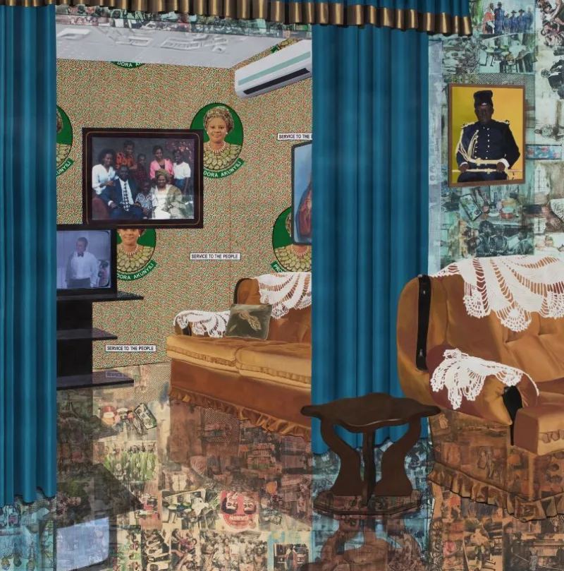 Njideka Akunyili Crosby, Home: As You See Me, 2017 © Njideka Akunyili Crosby, Courtesy the artist and Victoria Miro, London/Venice