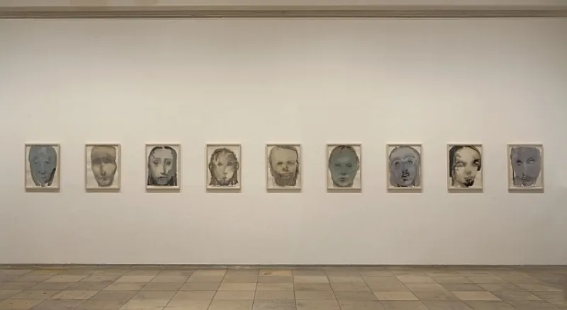 Tronies – Marlene Dumas und die alten Meister, Installationsansicht, Haus der Kunst, 2010, Jesus-Serene [Jesus-gelassen], 1994, Privatsammlung, Foto Wilfried Petzi